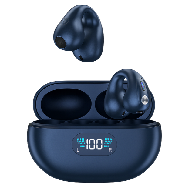 Ecouteurs à conduction osseuse bleu