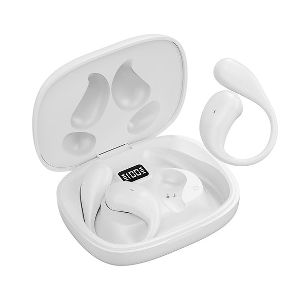 Ecouteurs sportif à conduction osseuse blanc