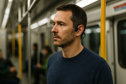 Casque à conduction osseuse pour les trajets en train ou métro : est-ce pratique ?