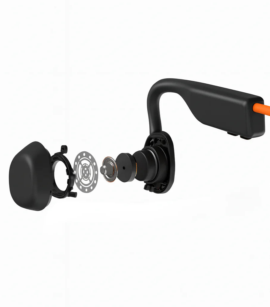 casque sportif à conduction osseuse orange